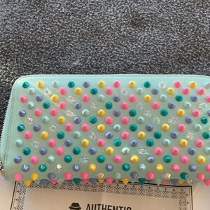 Christian Louboutin Multicolor Studded Wallet
